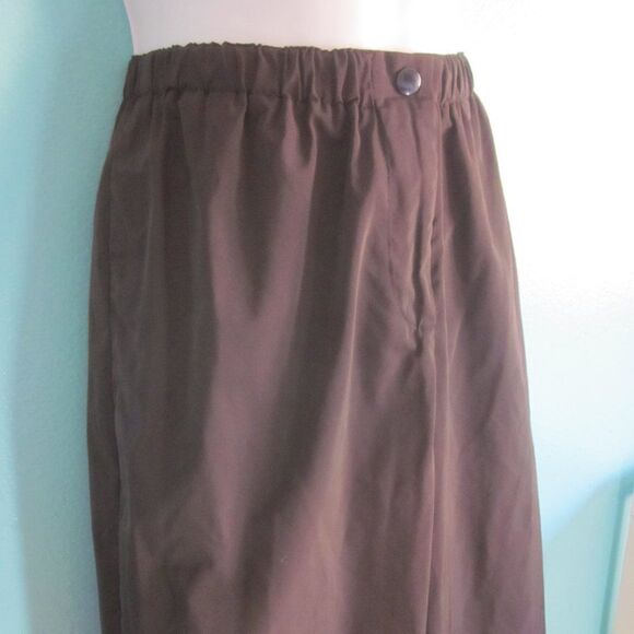 Babette SF Vintage Gray Nylon Wide Leg Crop Pants XS fits up to M 30" Waist - Picture 8 of 14